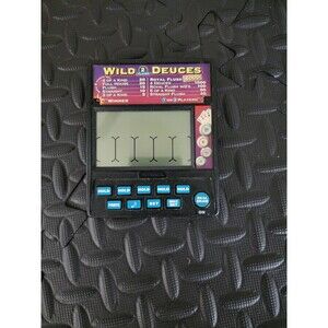 Radica Wild Deuces Electronic Handheld Poker Game 2 Player Tested Works